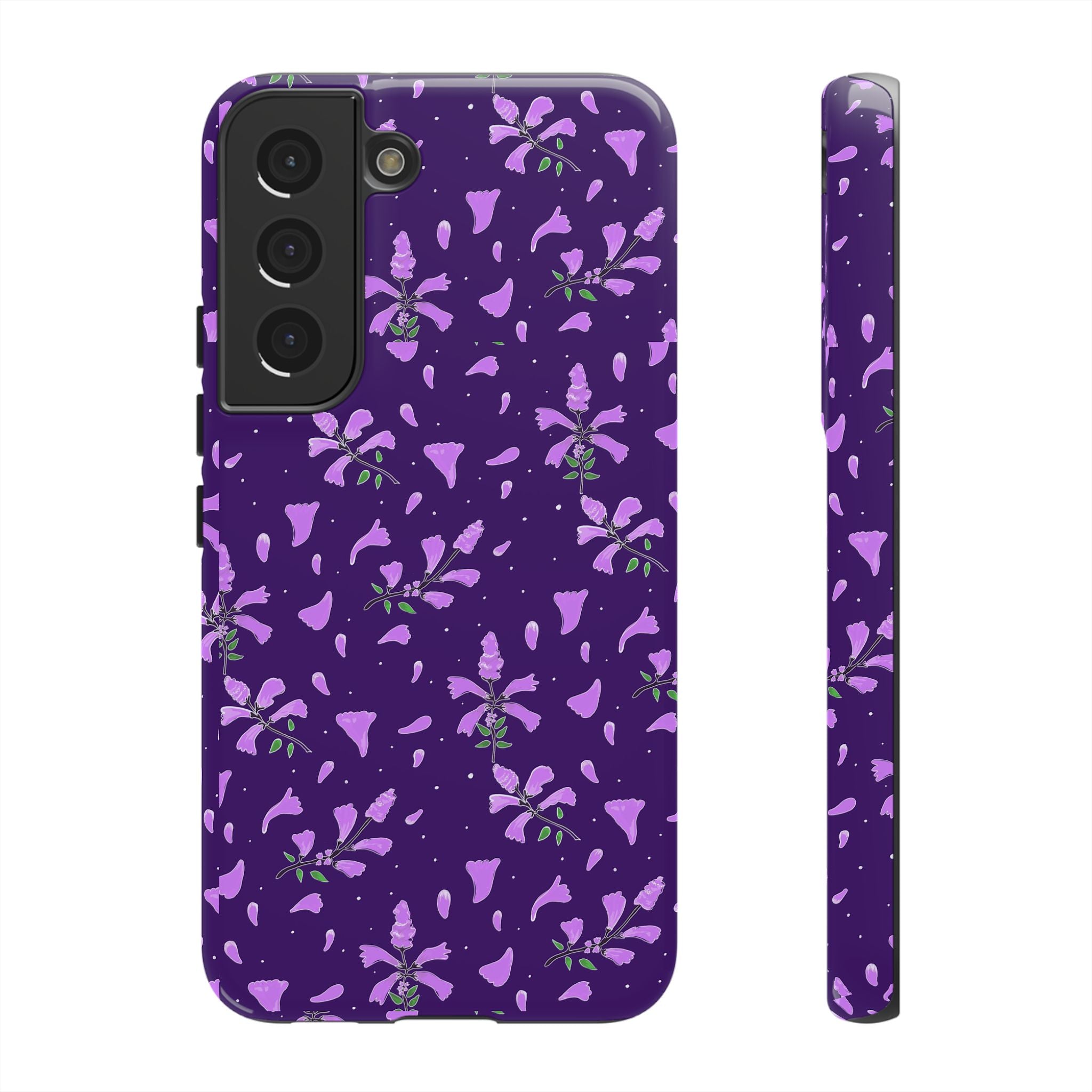 Purple Wild Flower Tough Phone Cases Printify