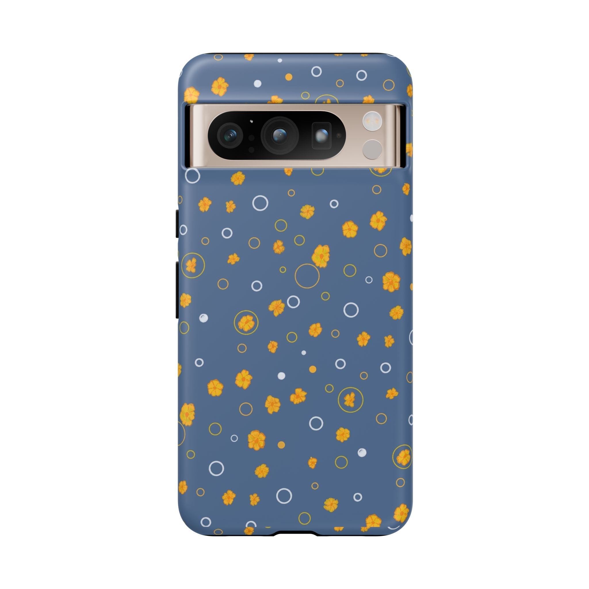 Bluish Grey -Small Cute Wild Flower -Hand Designed Prints-Tough Cases Printify