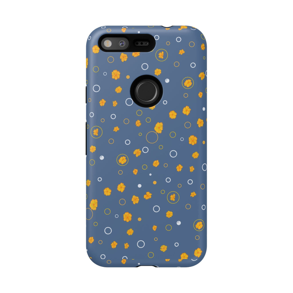 Bluish Grey -Small Cute Wild Flower -Hand Designed Prints-Tough Cases Printify