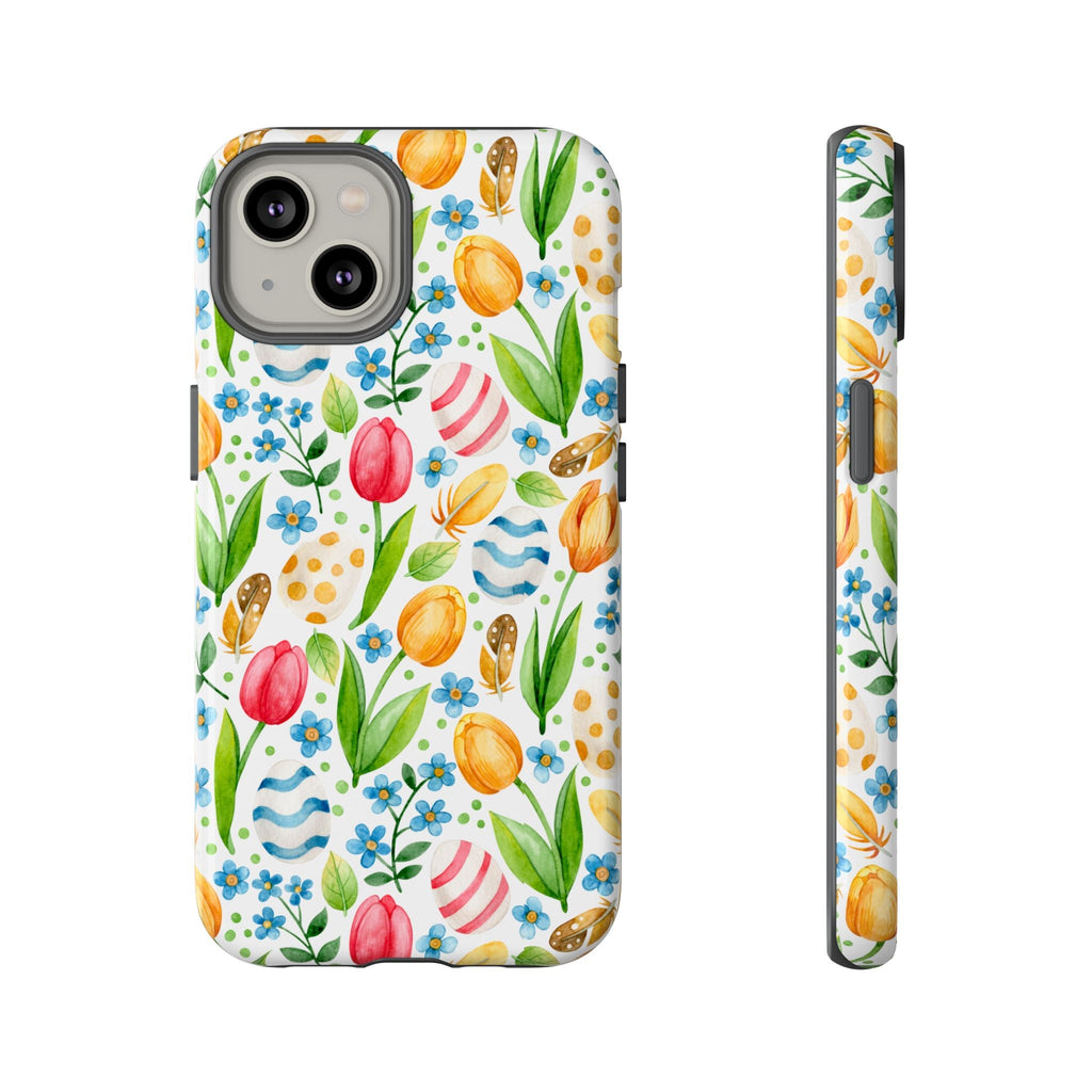 Cute Tulip Egg Theme Tough Cases Printify
