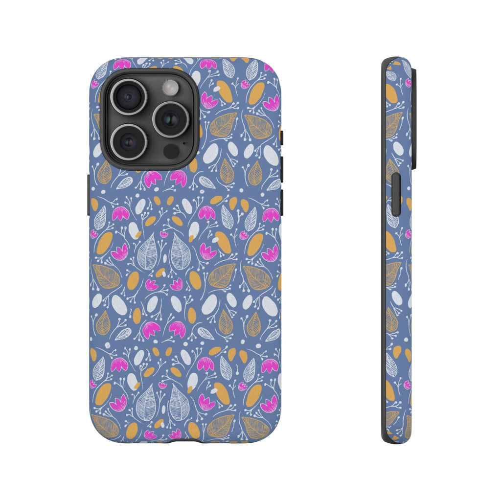Abstract Grey Small BotanicThemed Tough Cases-Matte and Glossy Printify