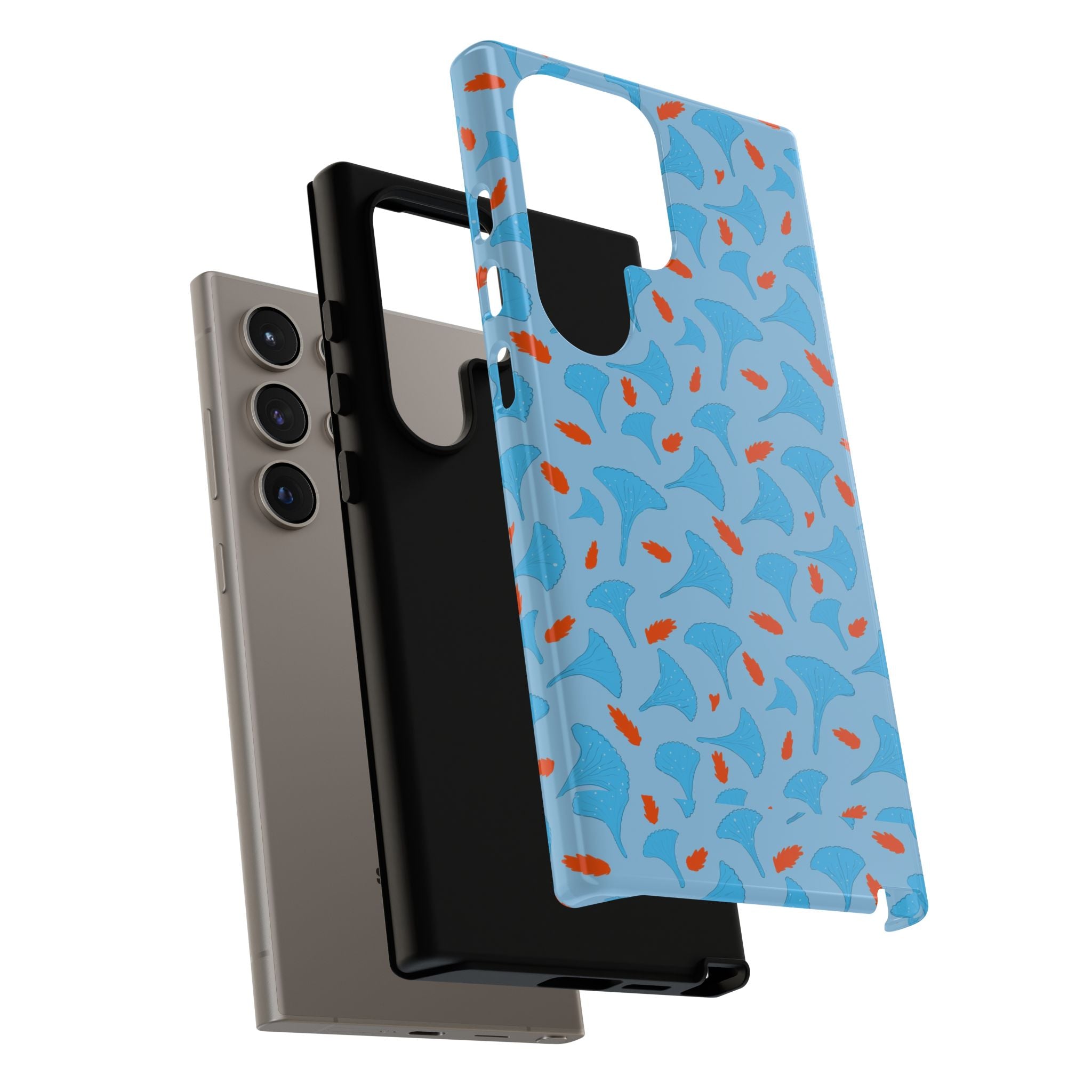 Blue Orange Odd Shape Themed Tough Cases Printify