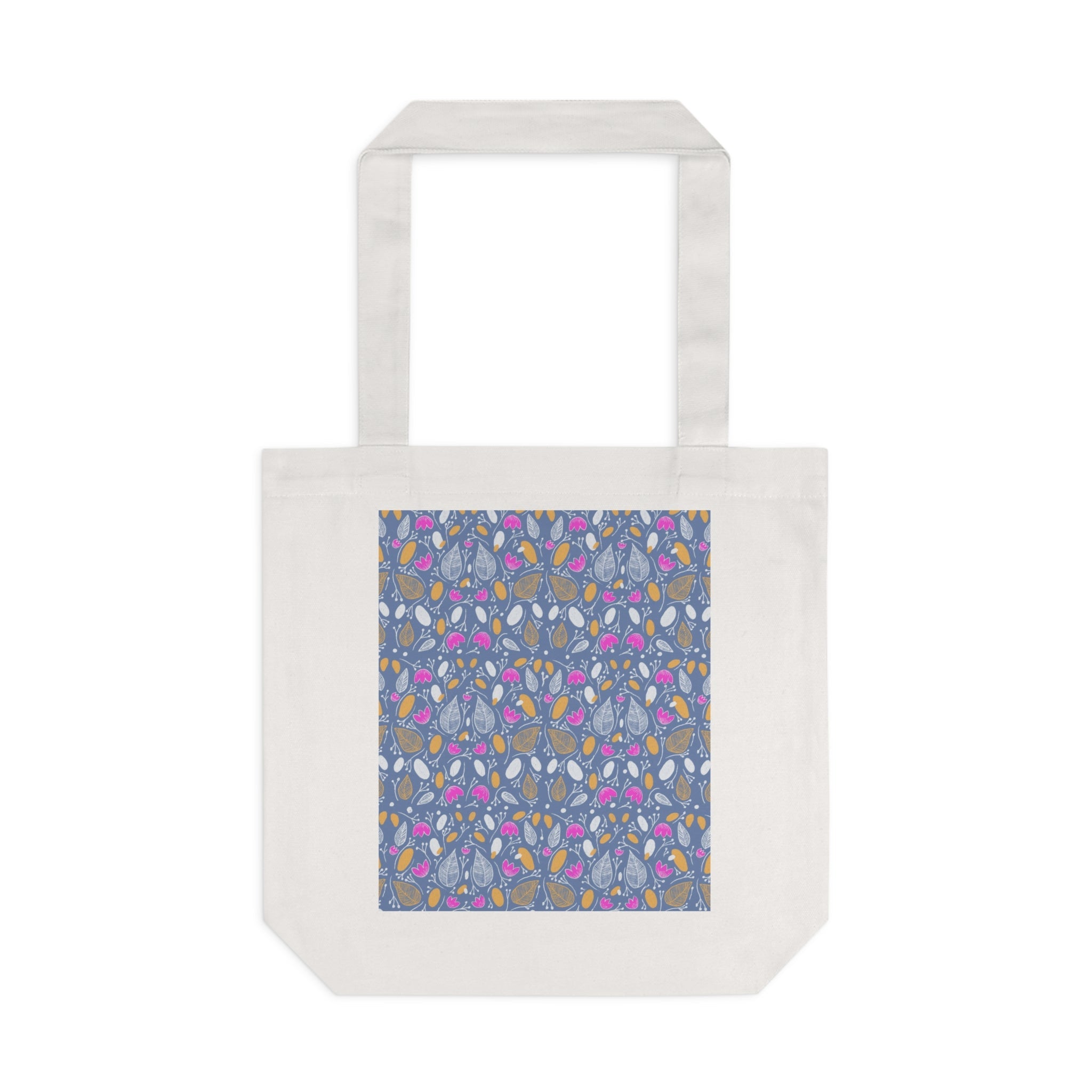 Small Flora Both Side Printed Cotton Tote Bag Printify
