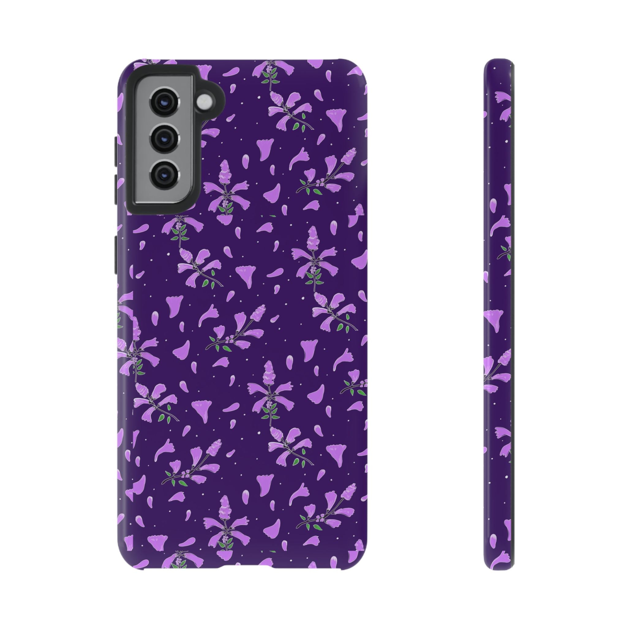 Purple Wild Flower Tough Phone Cases Printify