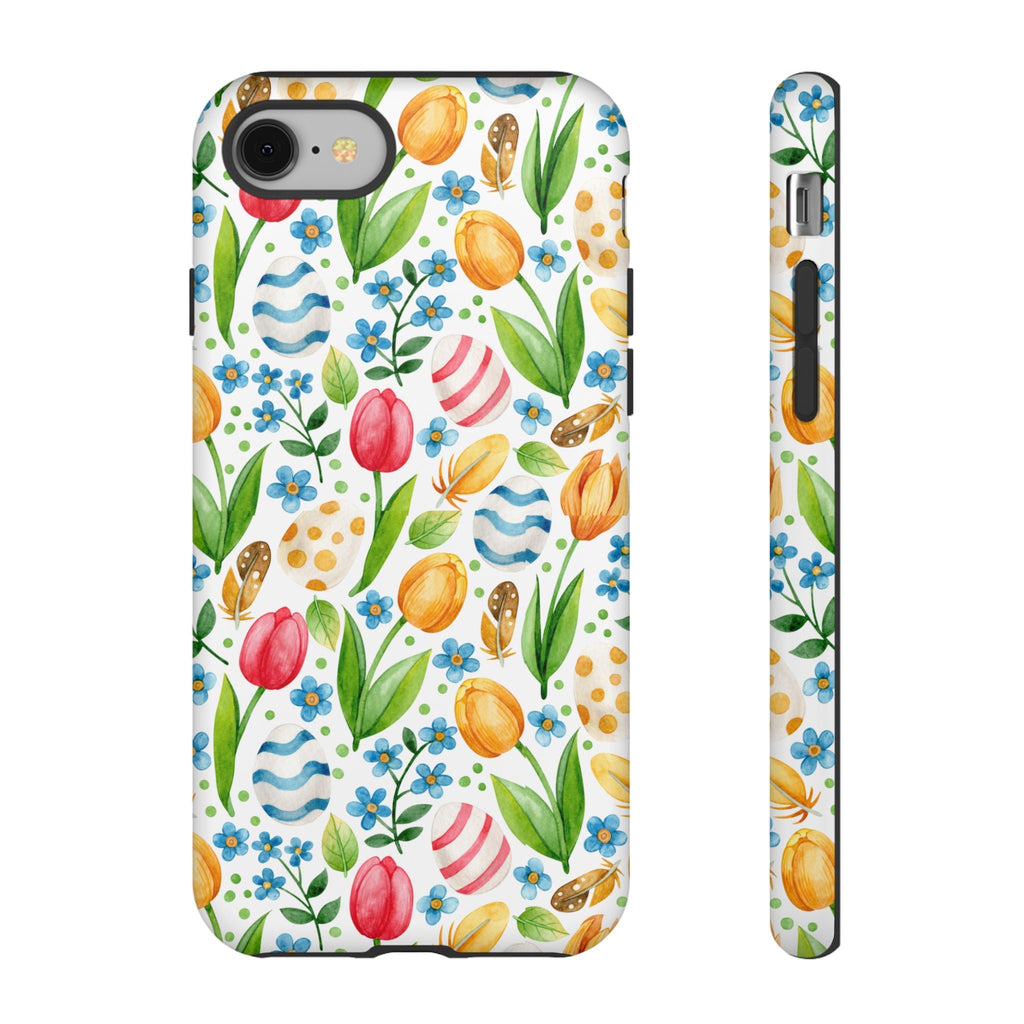 Cute Tulip Egg Theme Tough Cases Printify