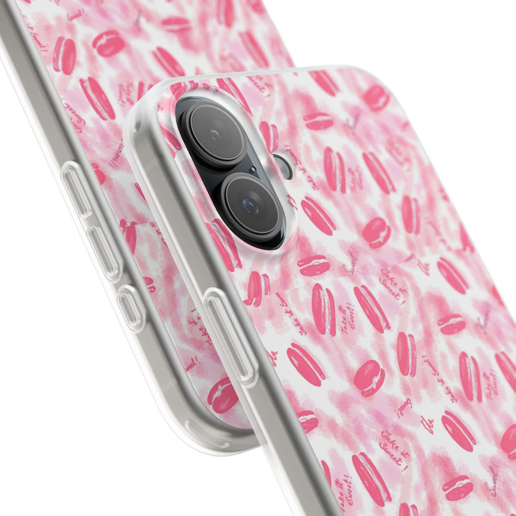Macaron Hand Drawn Designed Flexi Phone Cases Printify