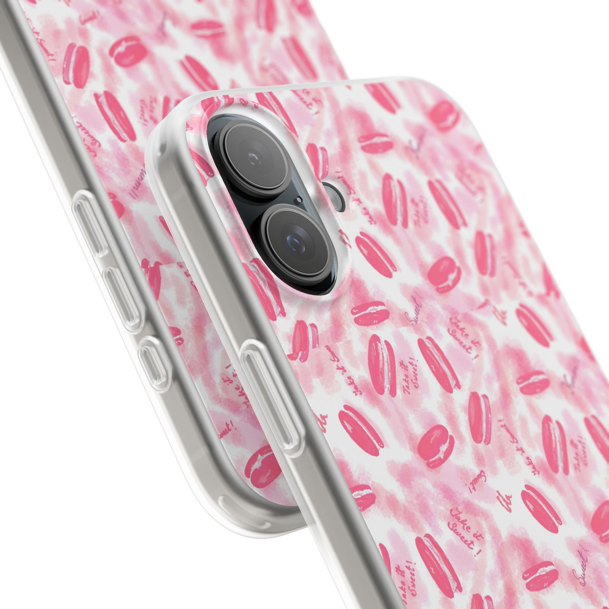 Macaron Hand Drawn Designed Flexi Phone Cases Printify