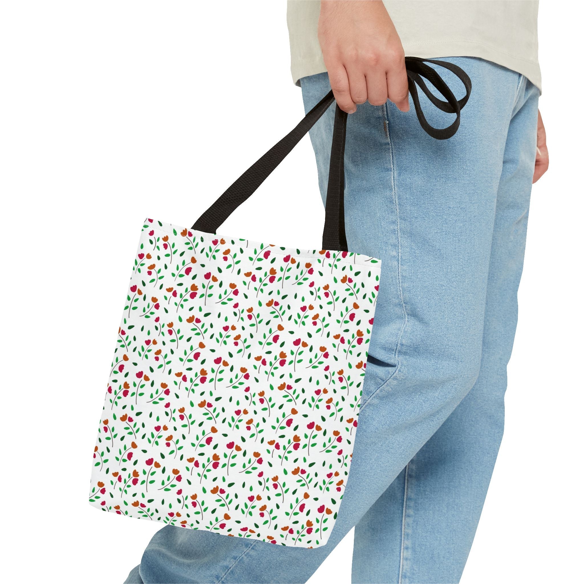Mini Flora Hand Designed Prints Tote Bag (AOP) Printify