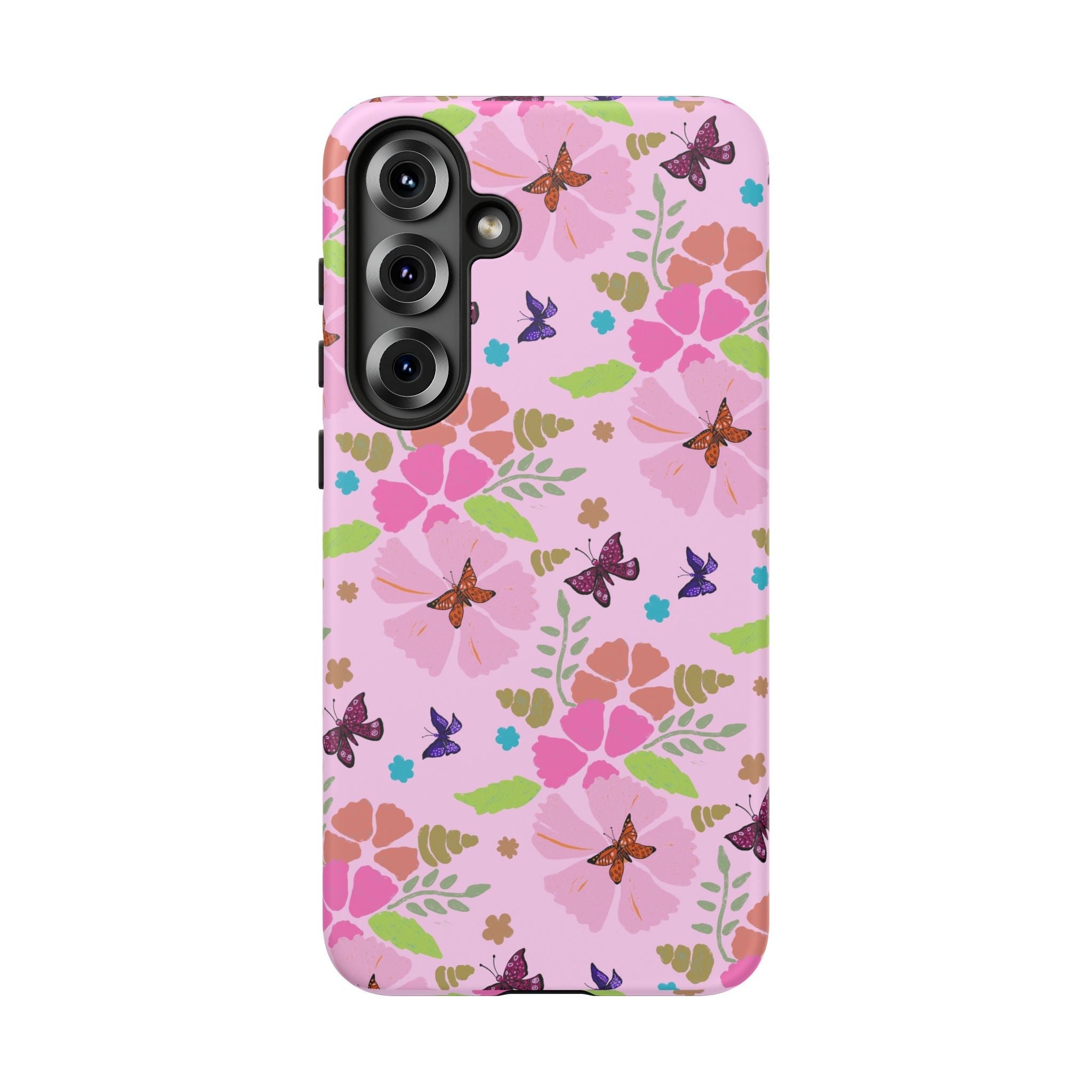 Pink Butterfly Garden Theme Tough Cases Printify