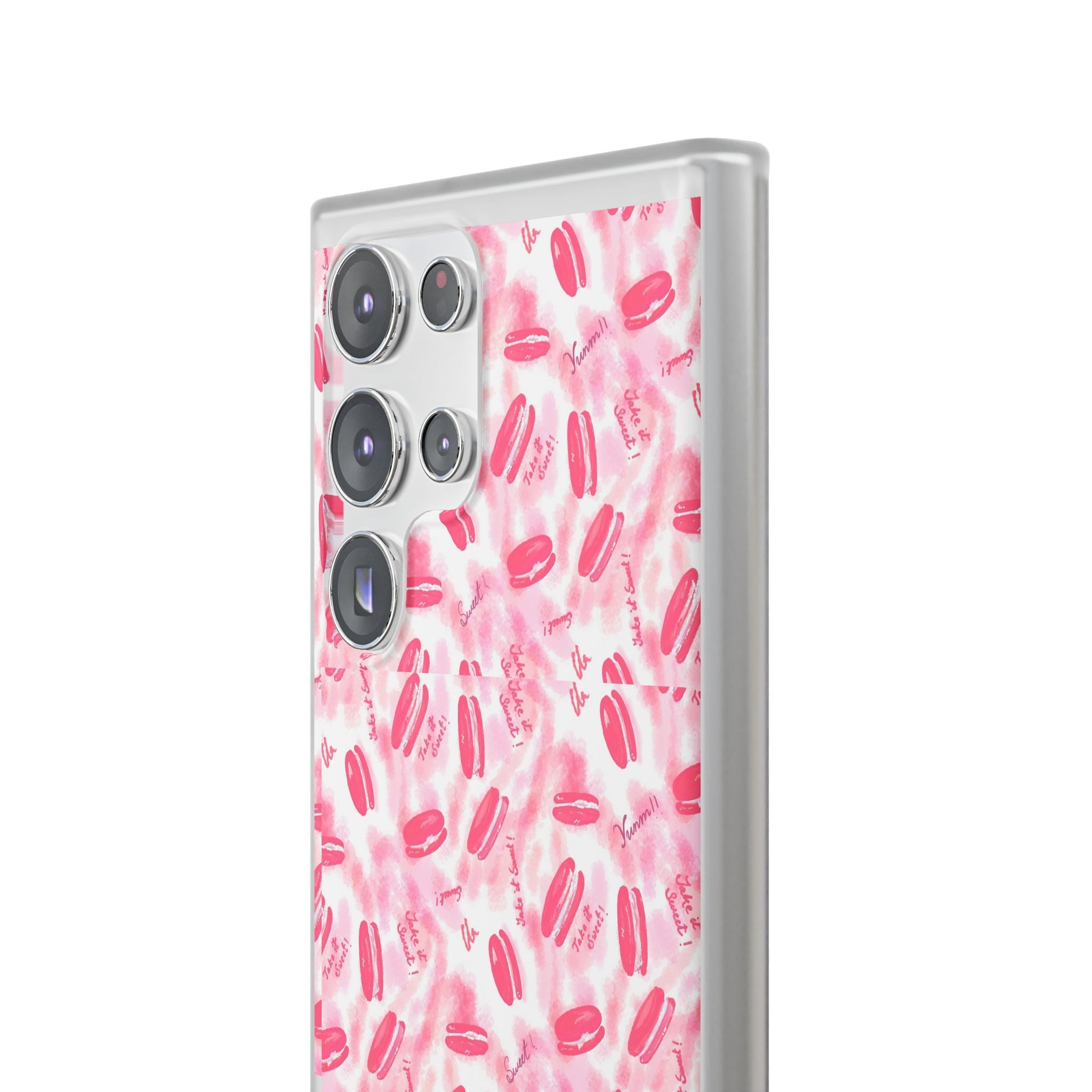 Macaron Hand Drawn Designed Flexi Phone Cases Printify