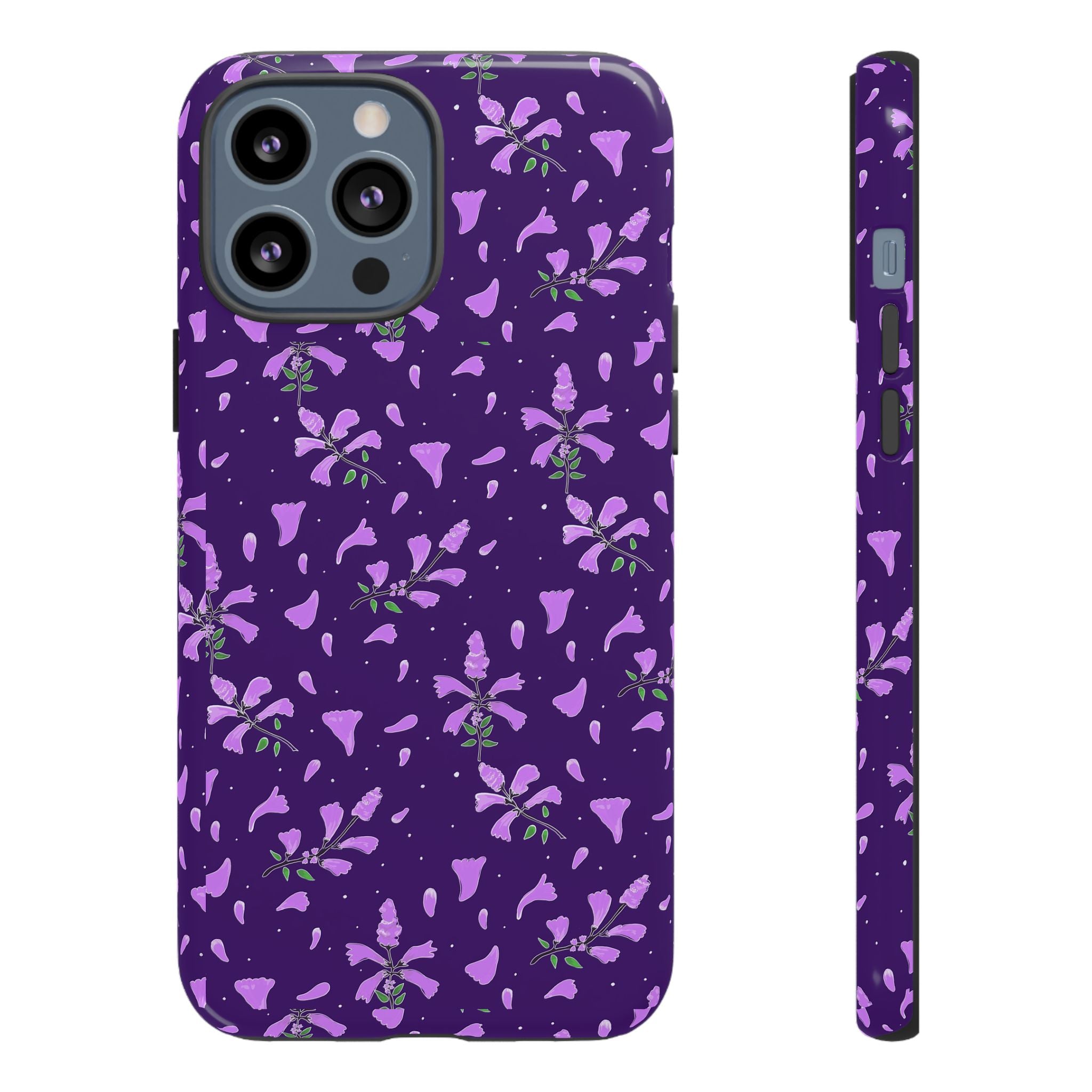 Purple Wild Flower Tough Phone Cases Printify