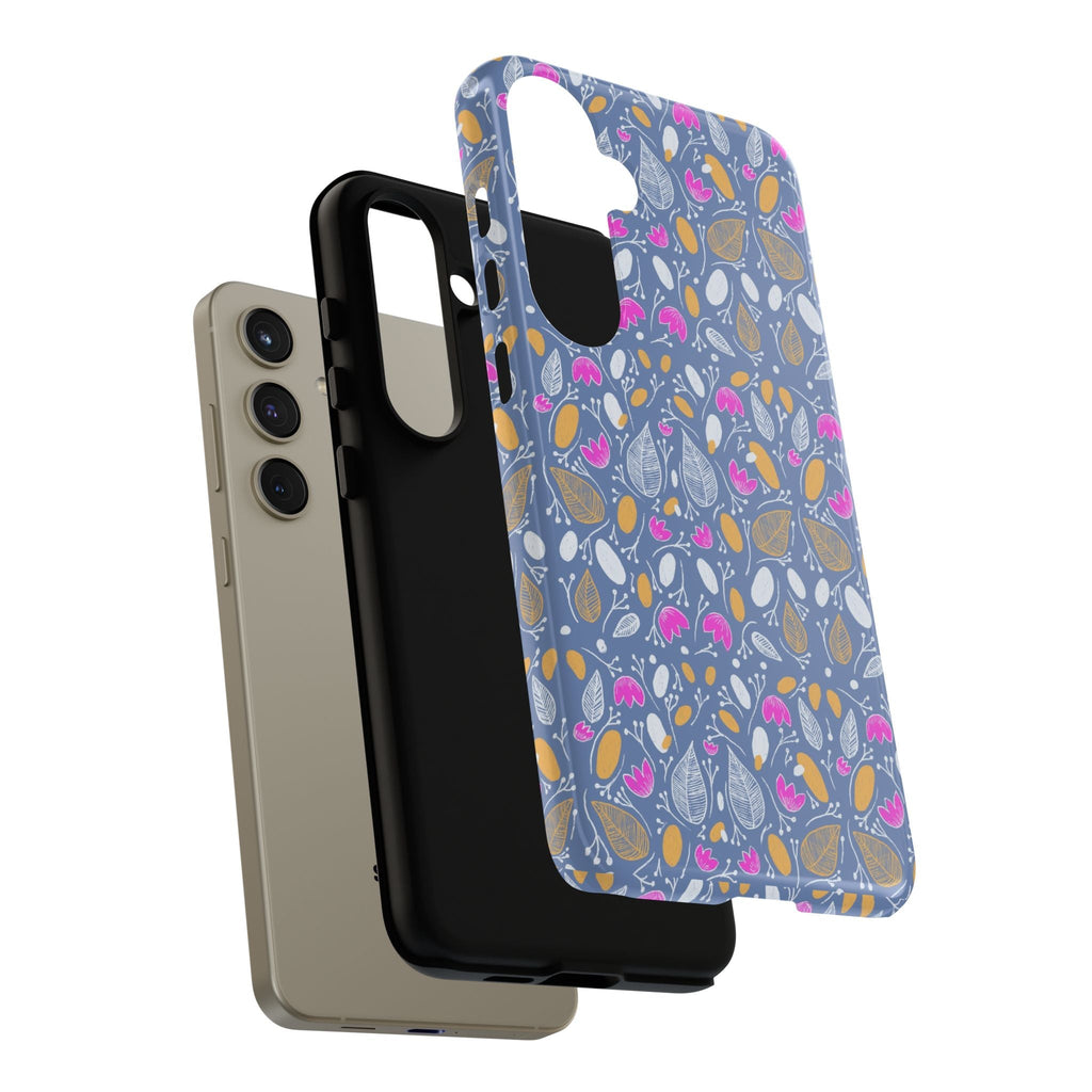 Abstract Grey Small BotanicThemed Tough Cases-Matte and Glossy Printify