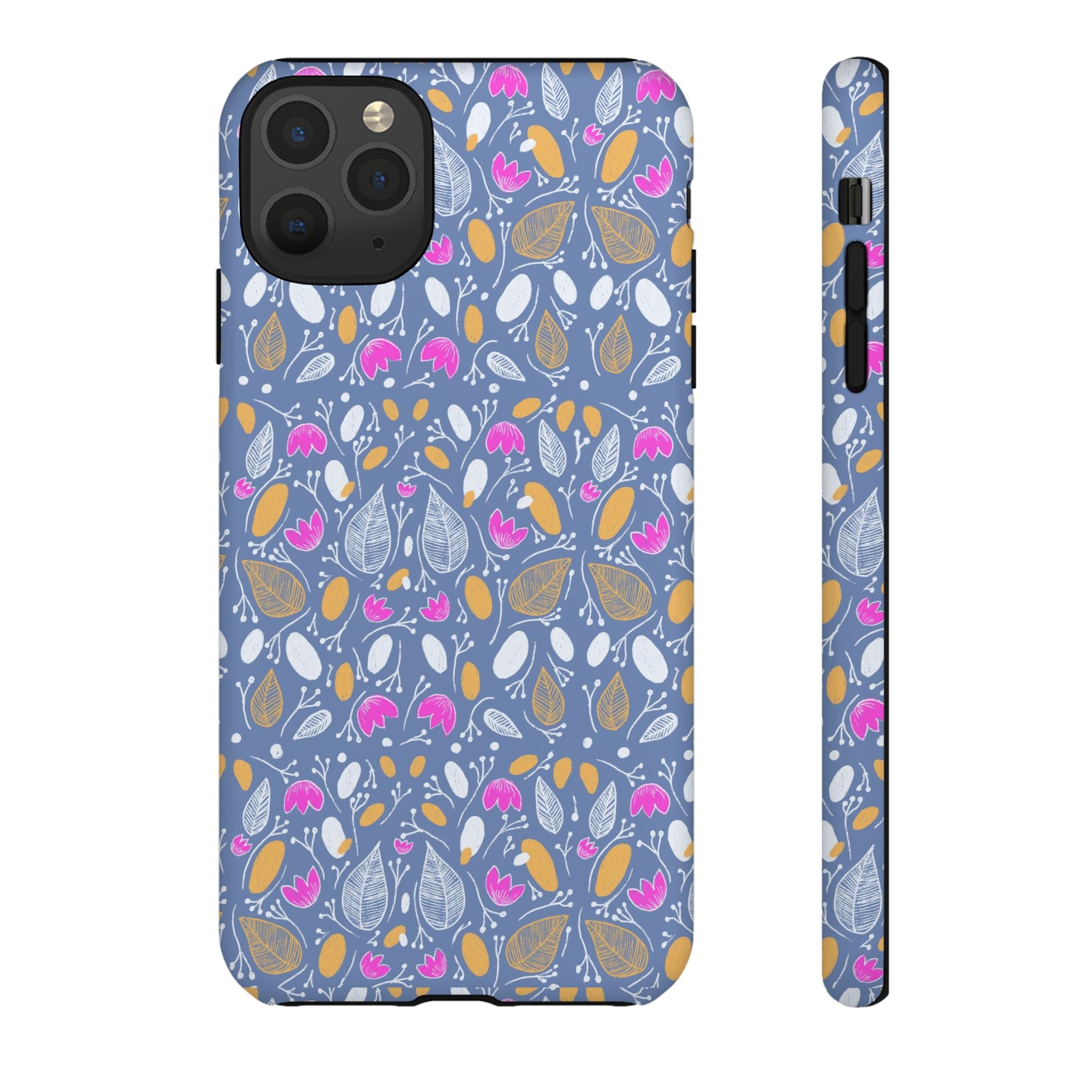 Abstract Grey Small BotanicThemed Tough Cases-Matte and Glossy Printify