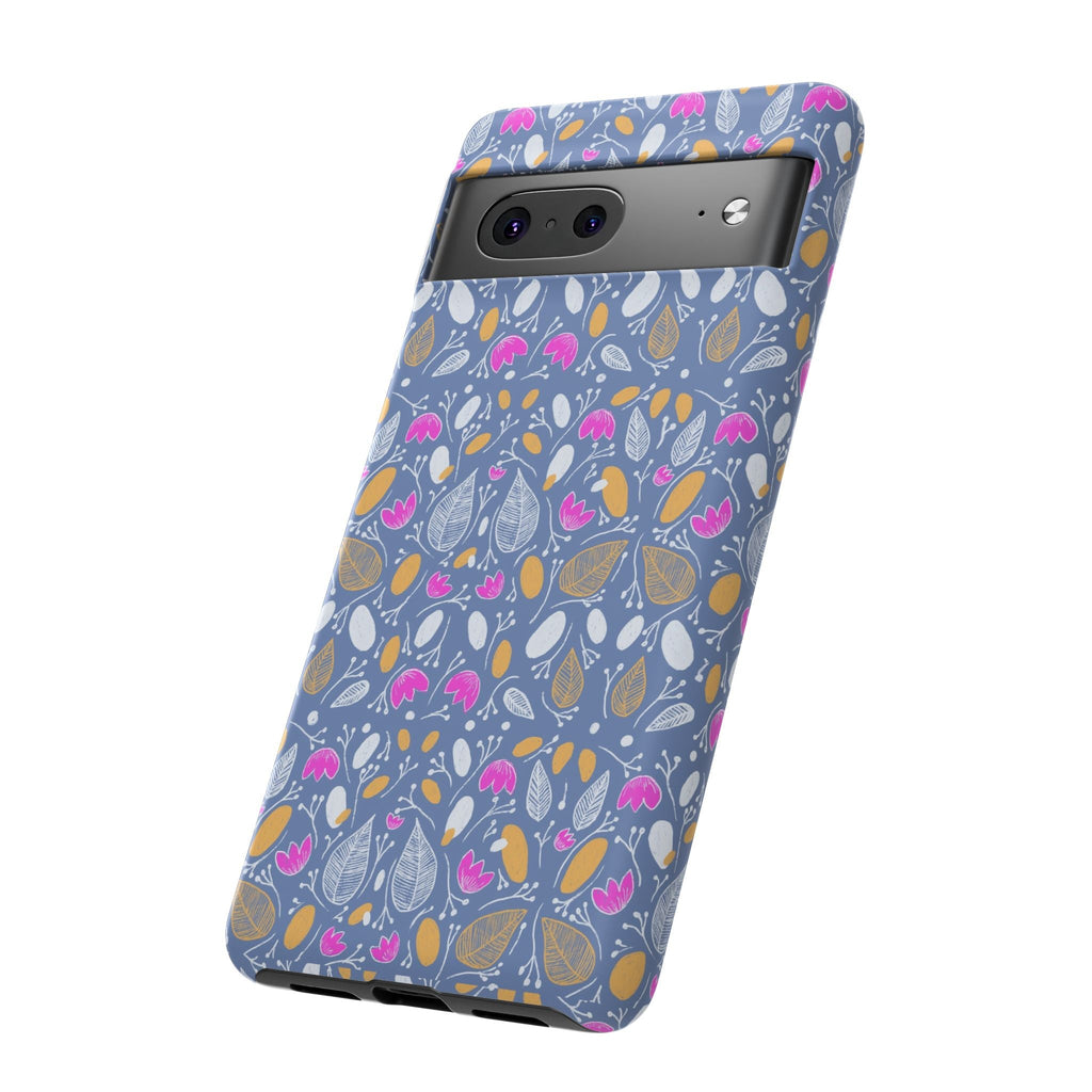 Abstract Grey Small BotanicThemed Tough Cases-Matte and Glossy Printify