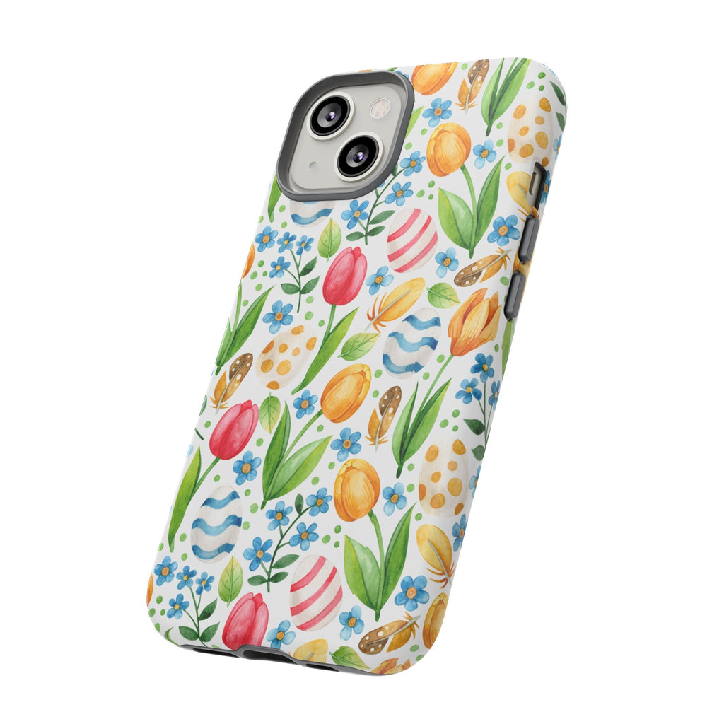 Cute Tulip Egg Theme Tough Cases Printify