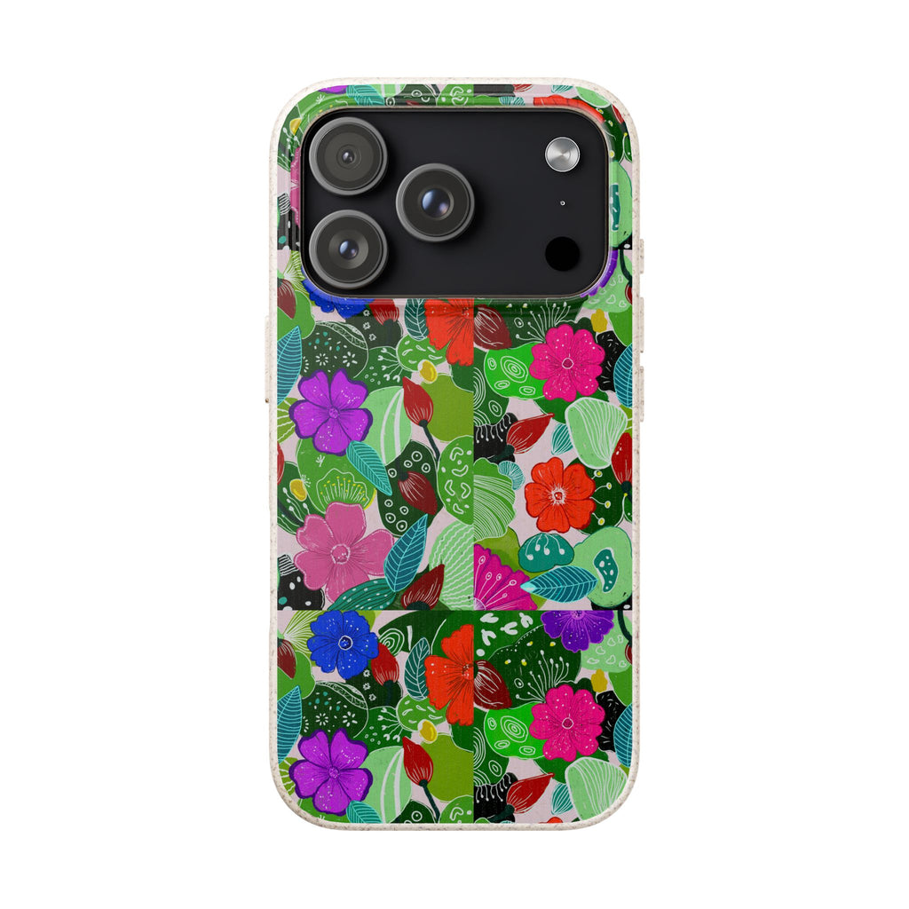 Multicolor Botanic Garden Biodegradable Cases
