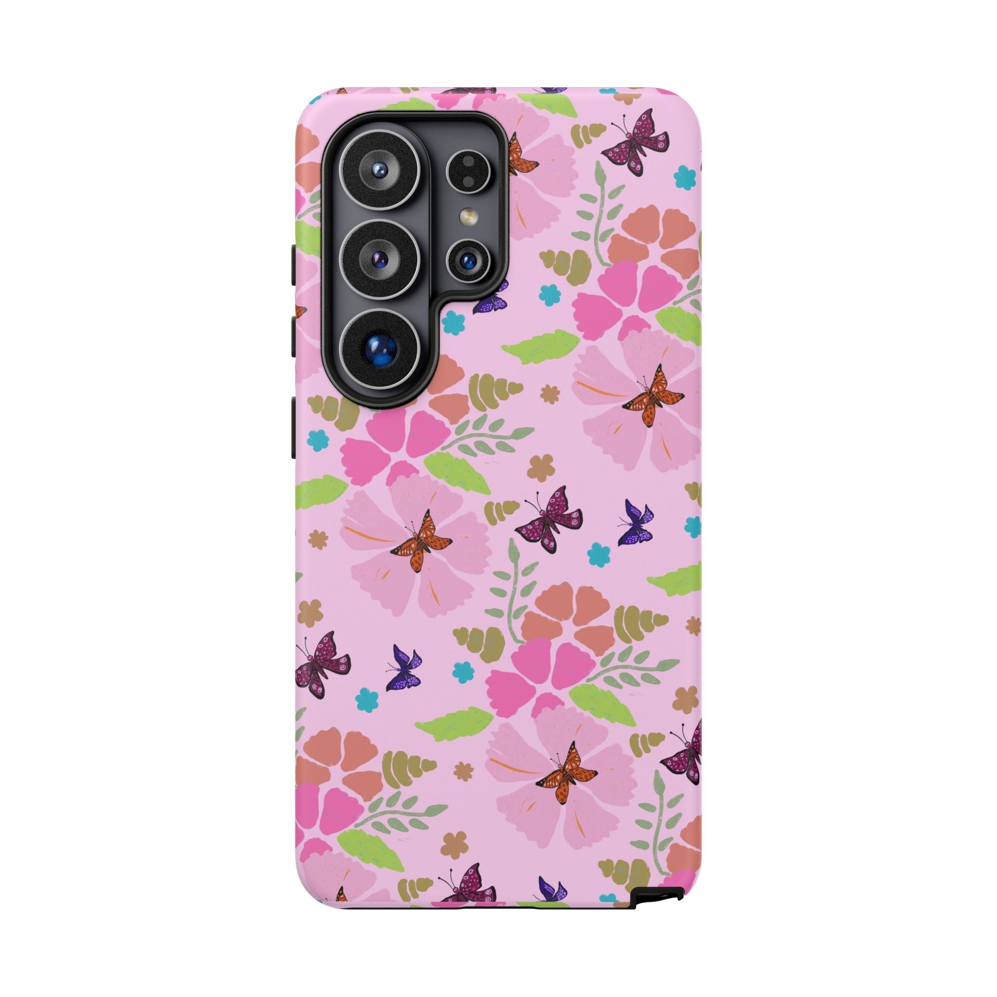 Pink Butterfly Garden Theme Tough Cases Printify