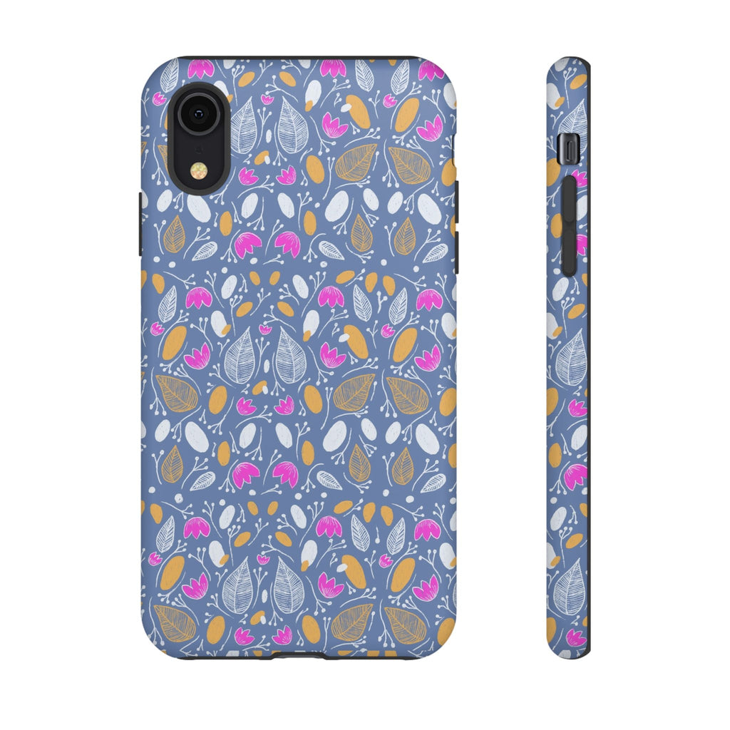 Abstract Grey Small BotanicThemed Tough Cases-Matte and Glossy Printify