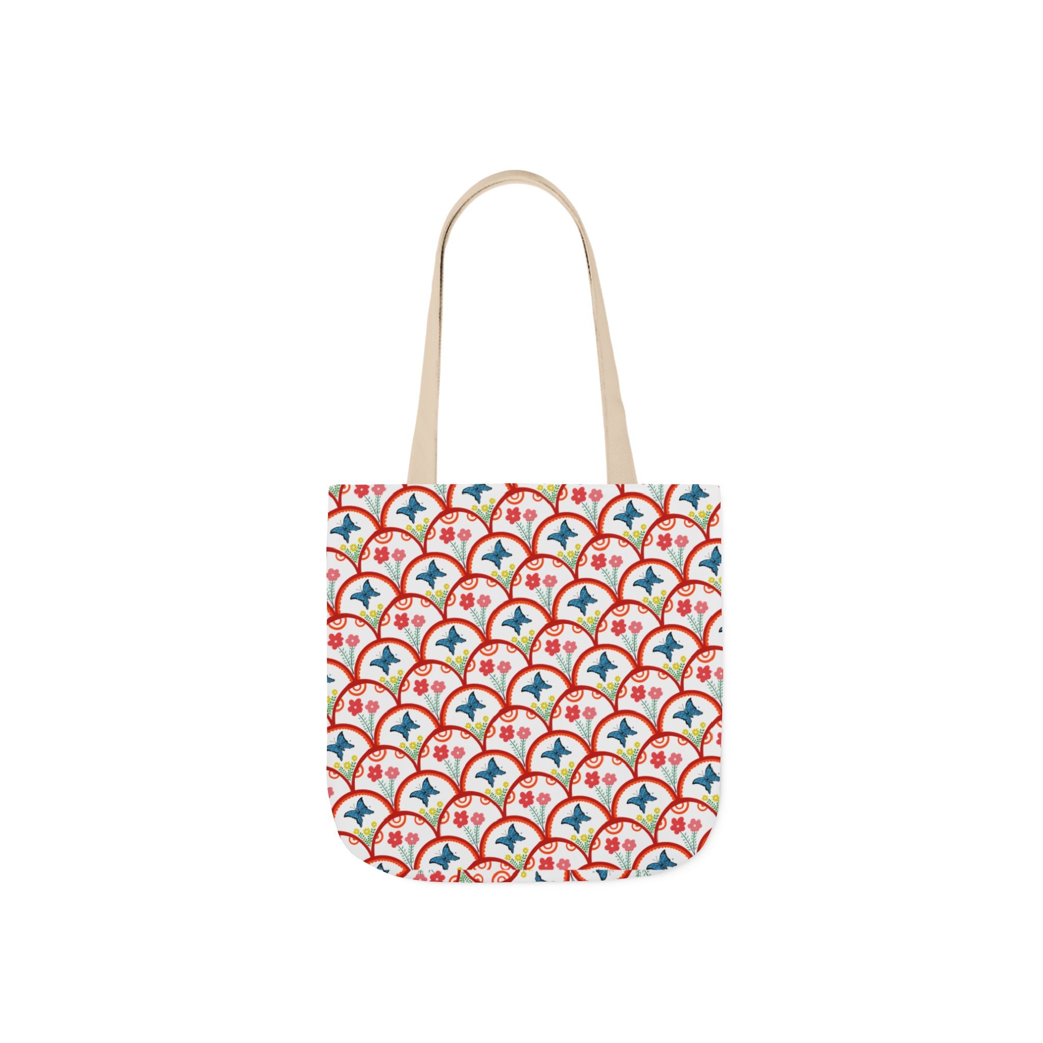 Bonjour Canvas Tote Bag | 5-Color Straps, 3 Sizes