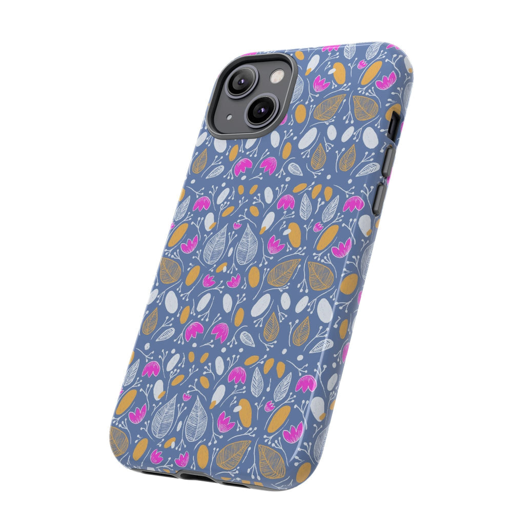 Abstract Grey Small BotanicThemed Tough Cases-Matte and Glossy Printify