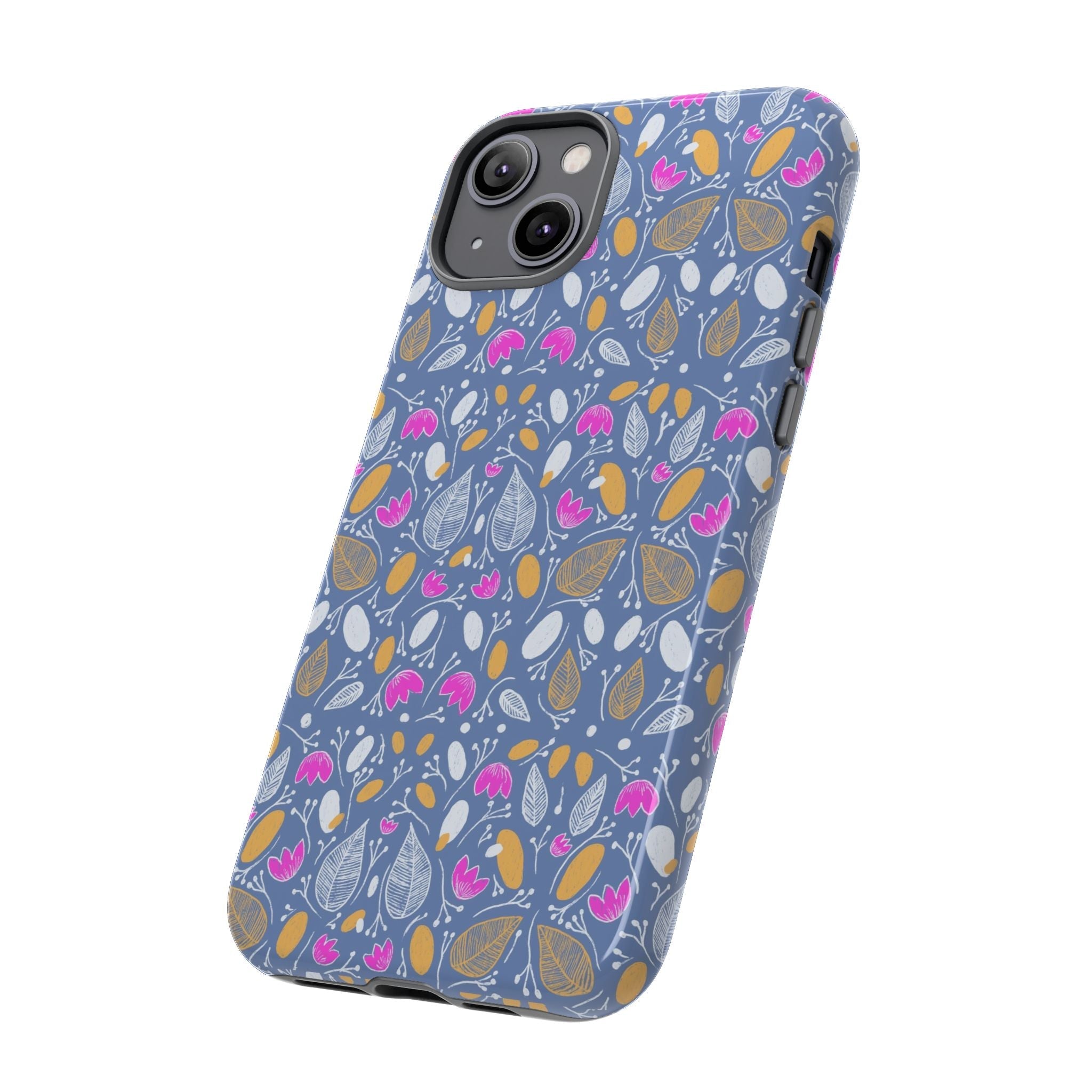 Abstract Grey Small BotanicThemed Tough Cases-Matte and Glossy Printify