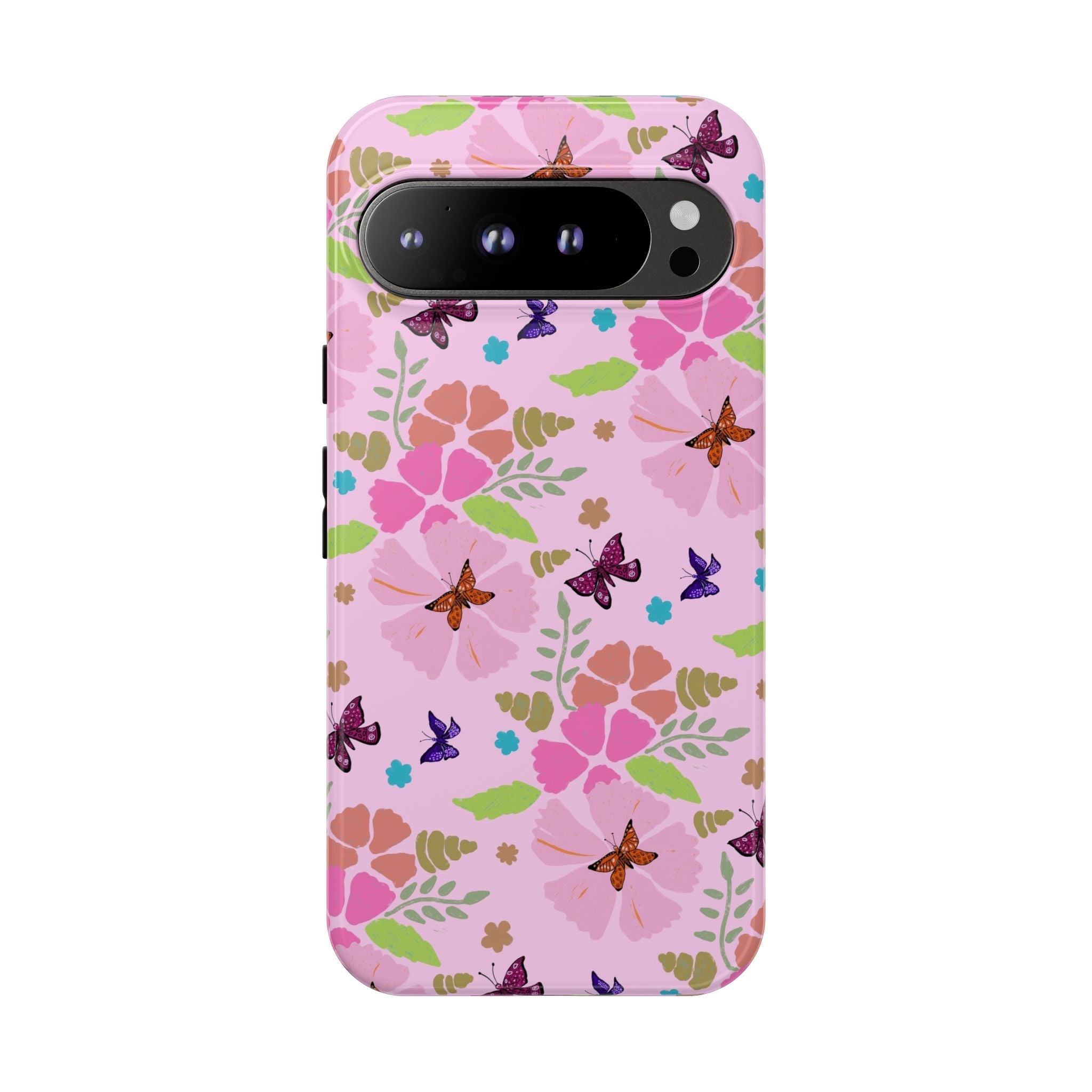 Pink Butterfly Garden Theme Tough Cases Printify