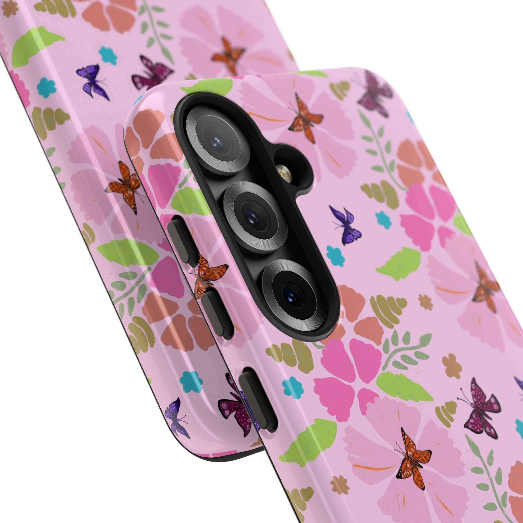 Pink Butterfly Garden Theme Tough Cases Printify