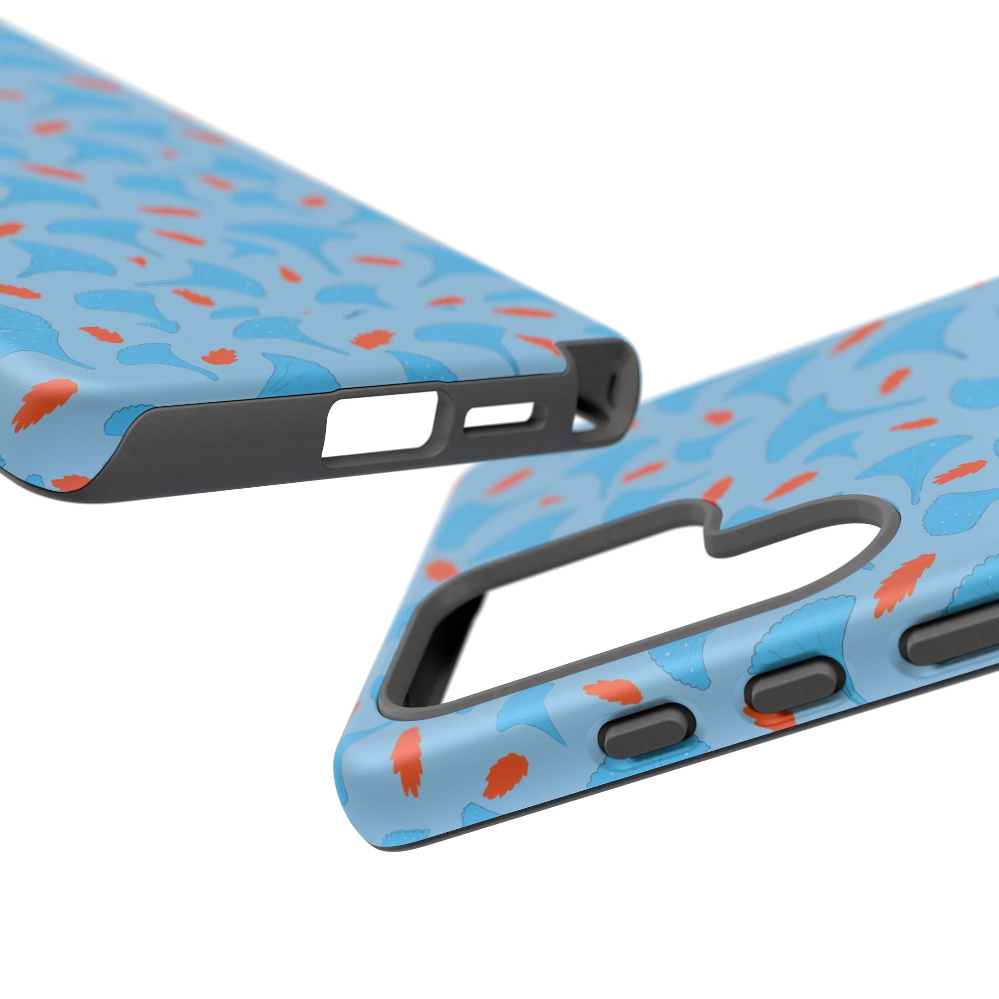 Blue Orange Odd Shape Themed Tough Cases Printify