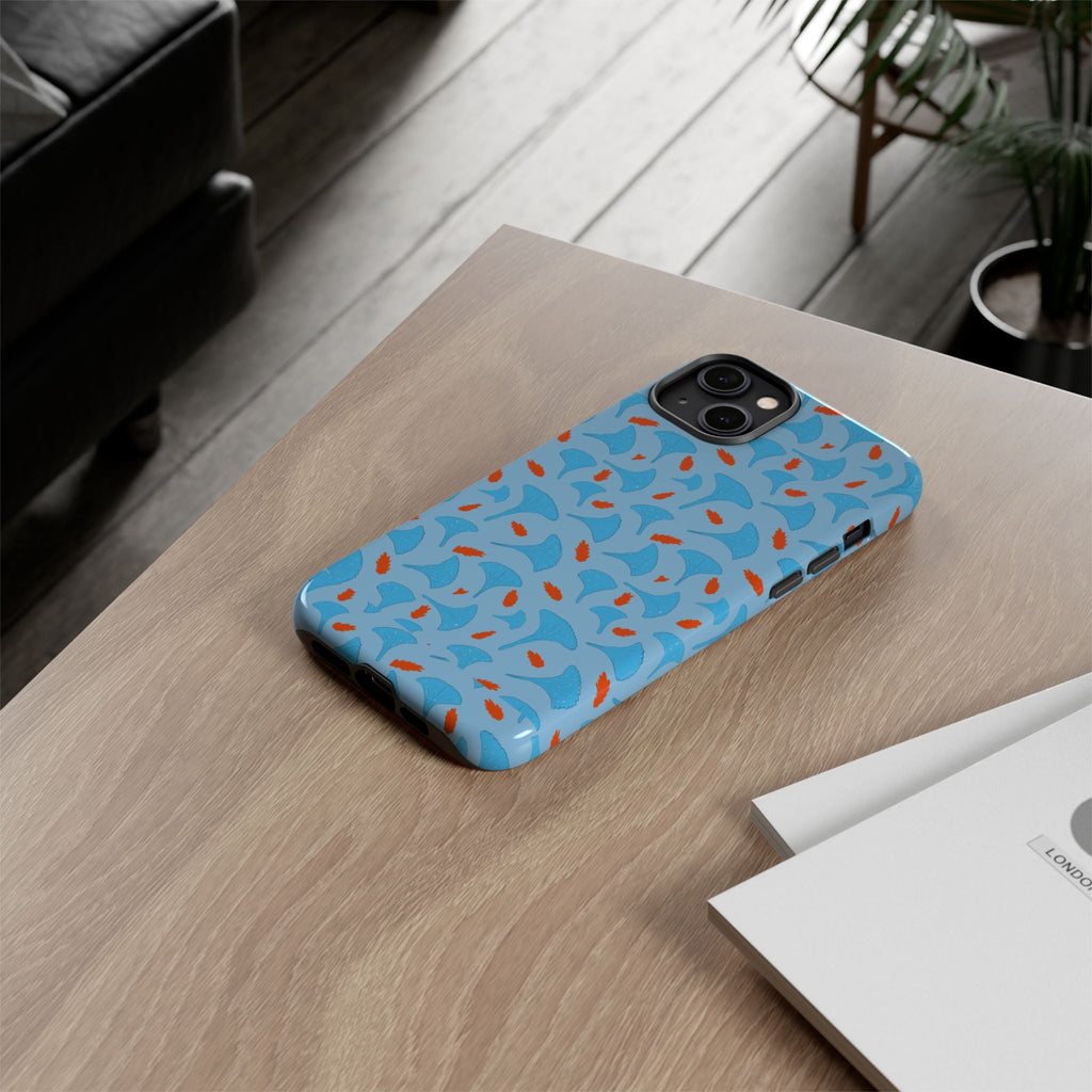 Blue Orange Odd Shape Themed Tough Cases Printify