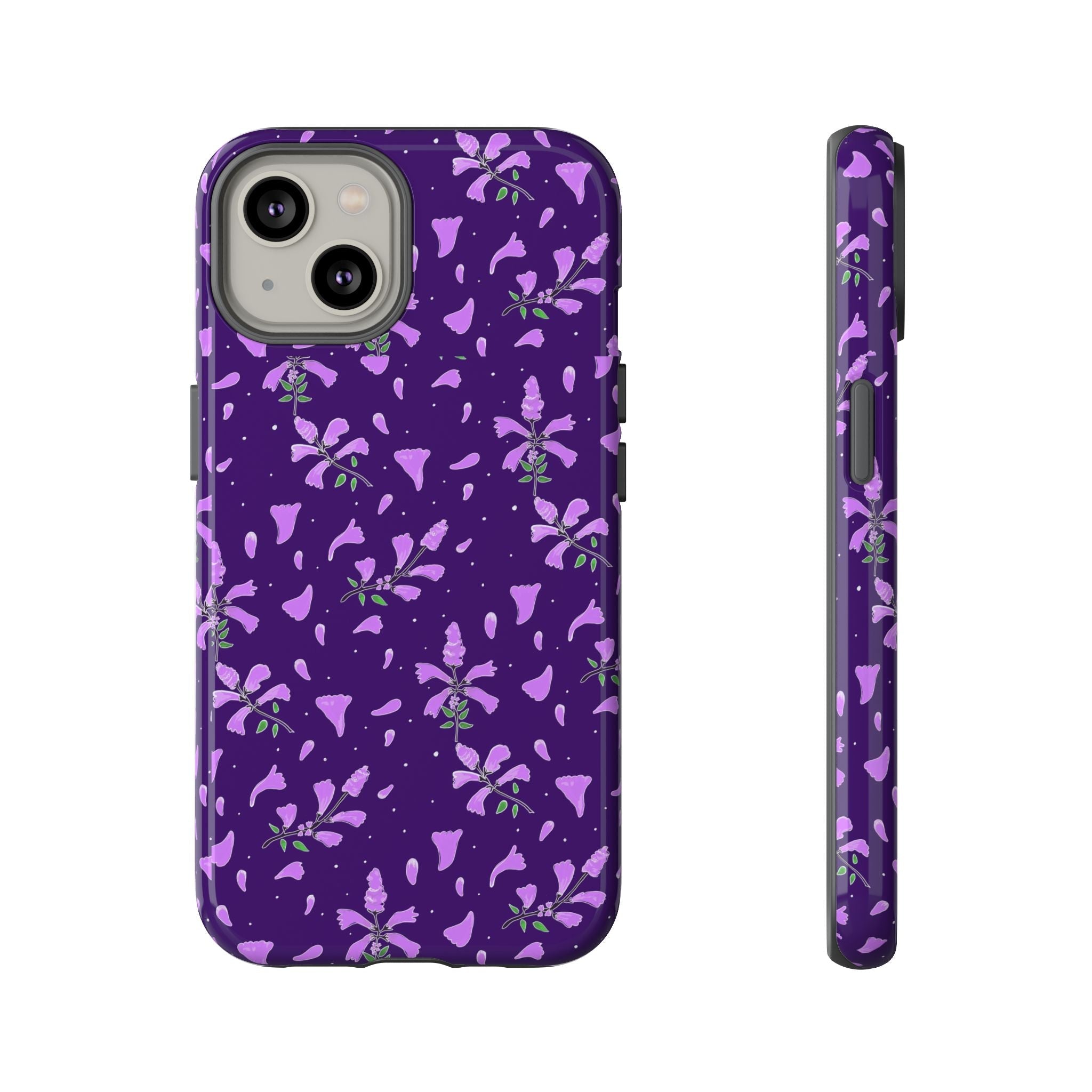 Purple Wild Flower Tough Phone Cases Printify