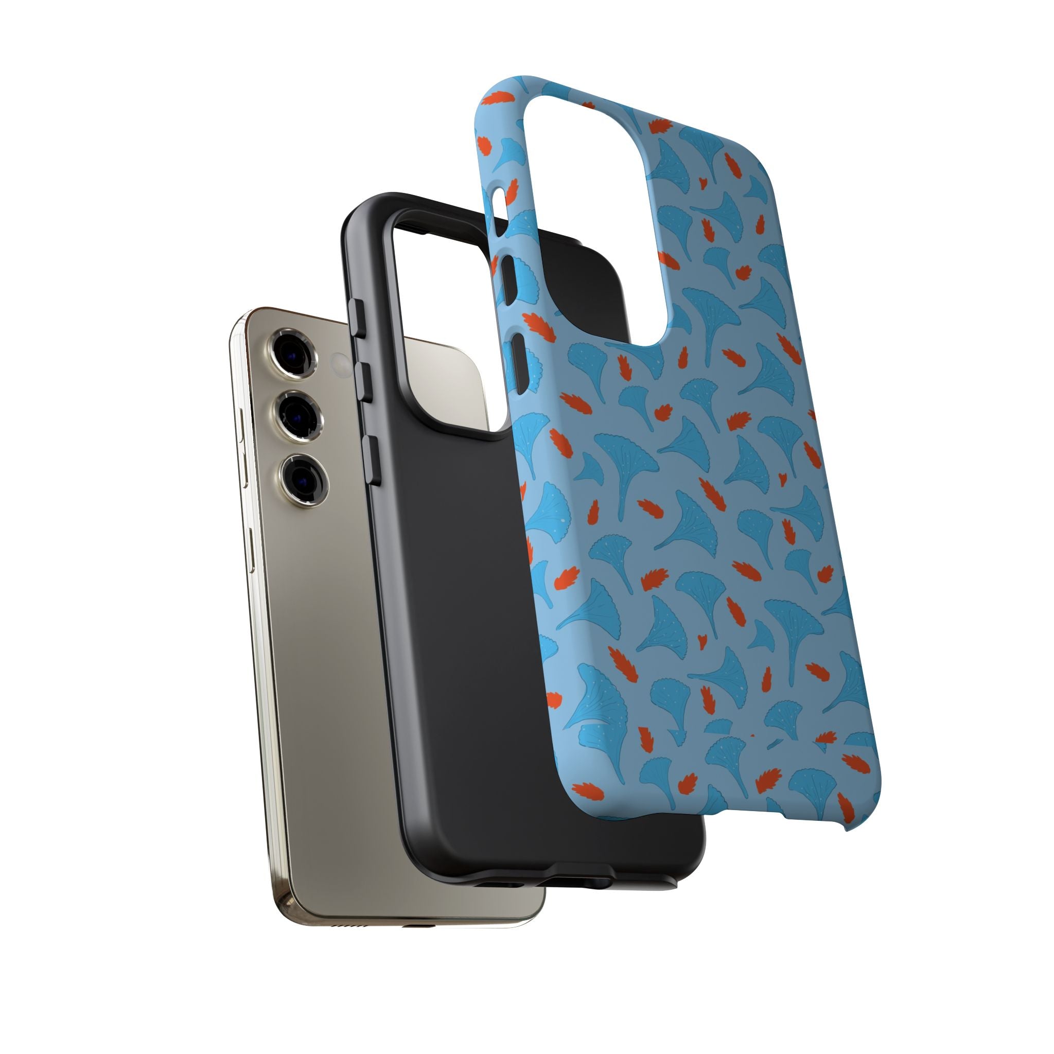 Blue Orange Odd Shape Themed Tough Cases Printify