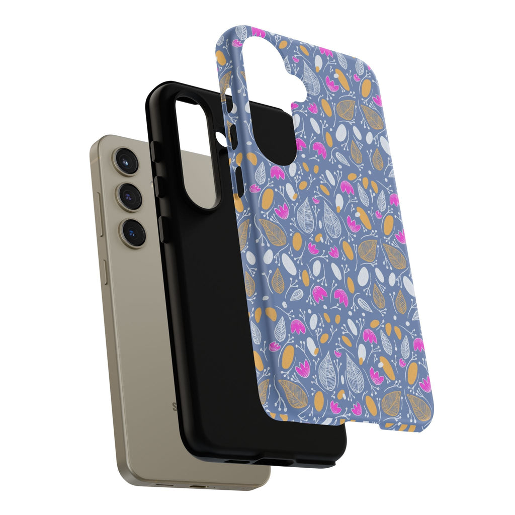 Abstract Grey Small BotanicThemed Tough Cases-Matte and Glossy Printify