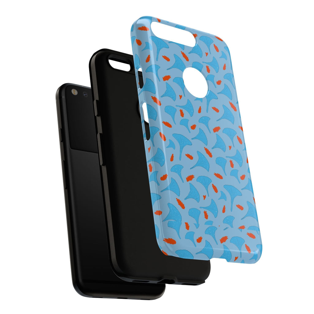 Blue Orange Odd Shape Themed Tough Cases Printify