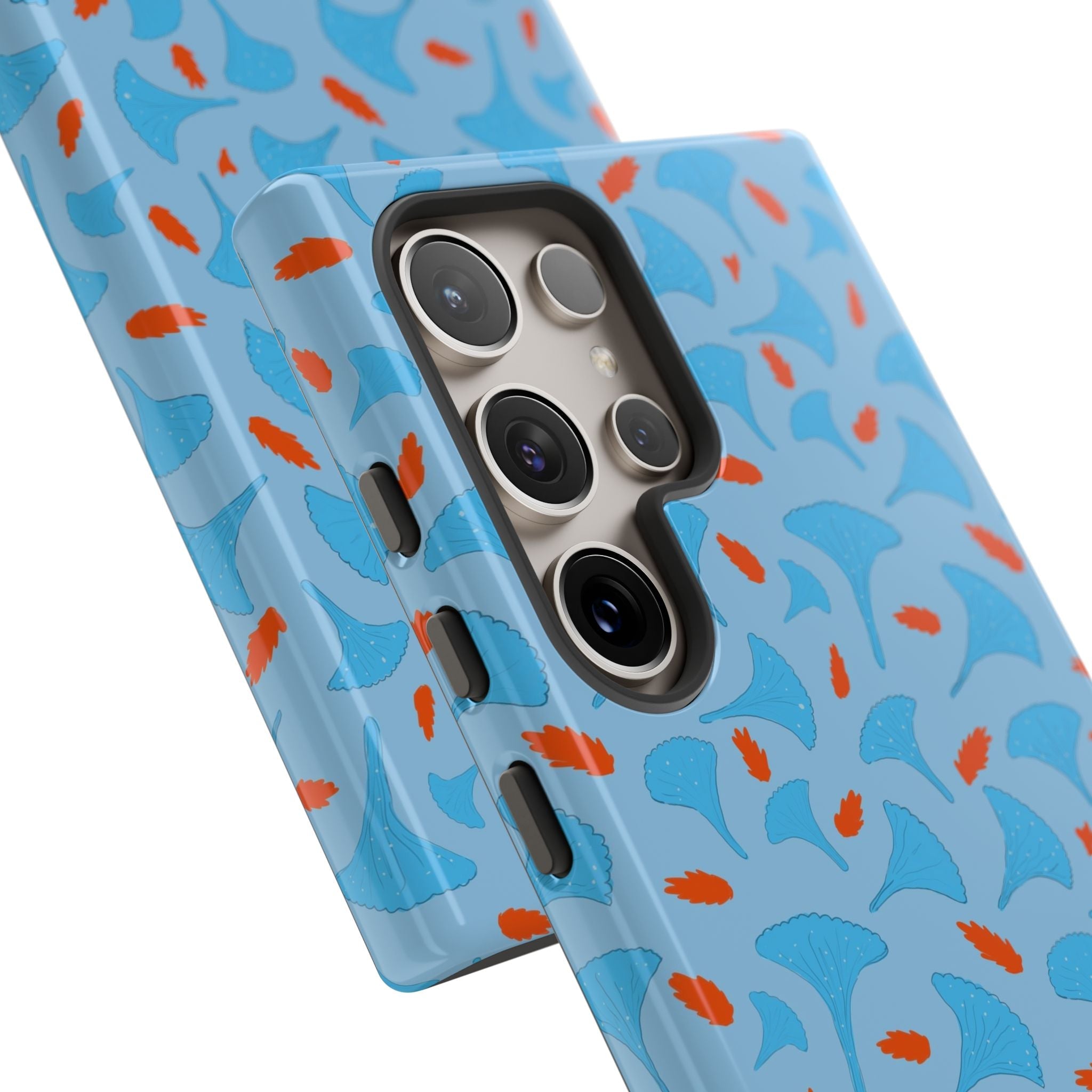 Blue Orange Odd Shape Themed Tough Cases Printify
