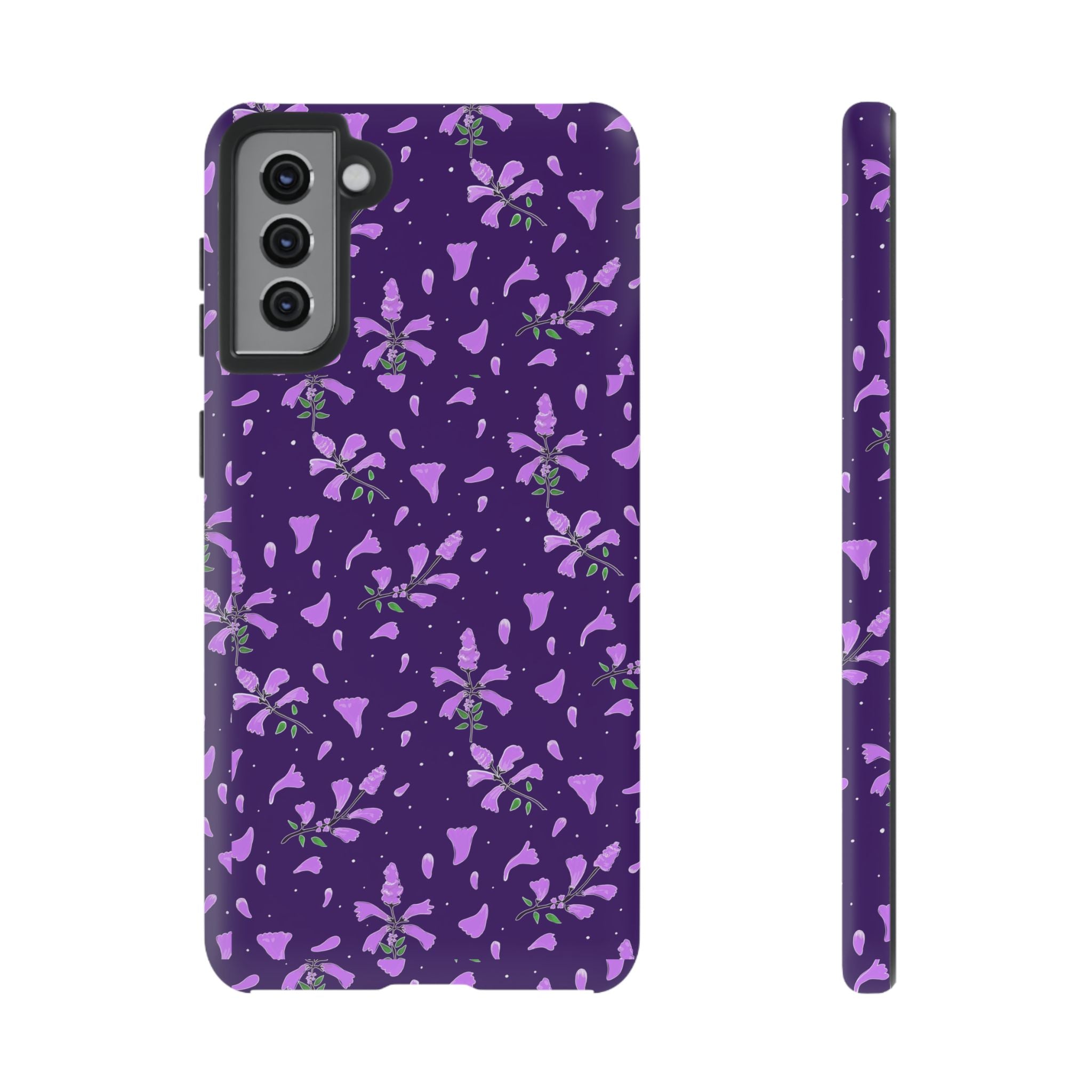 Purple Wild Flower Tough Phone Cases Printify