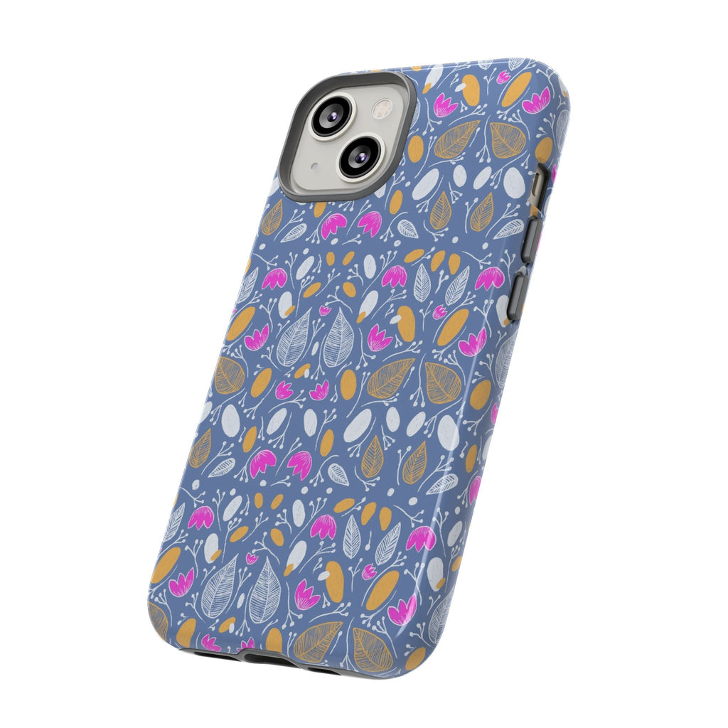 Abstract Grey Small BotanicThemed Tough Cases-Matte and Glossy Printify
