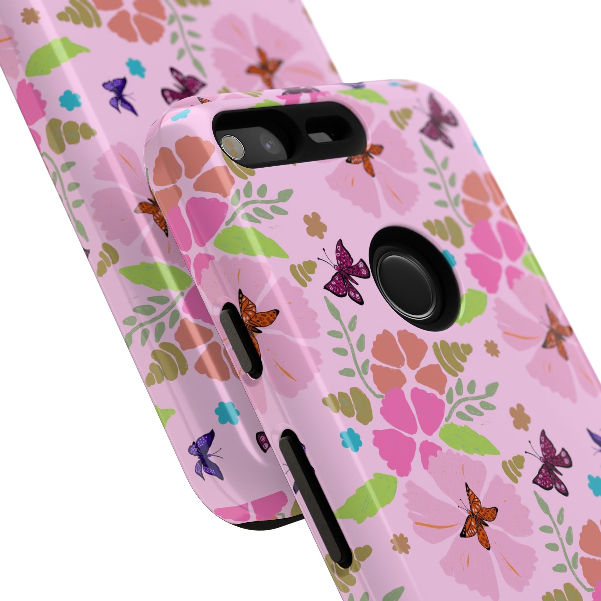 Pink Butterfly Garden Theme Tough Cases Printify