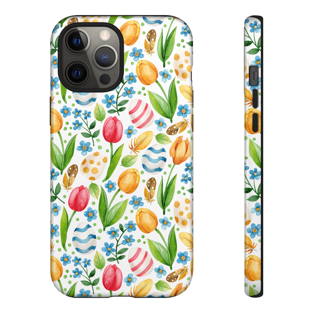 Cute Tulip Egg Theme Tough Cases Printify