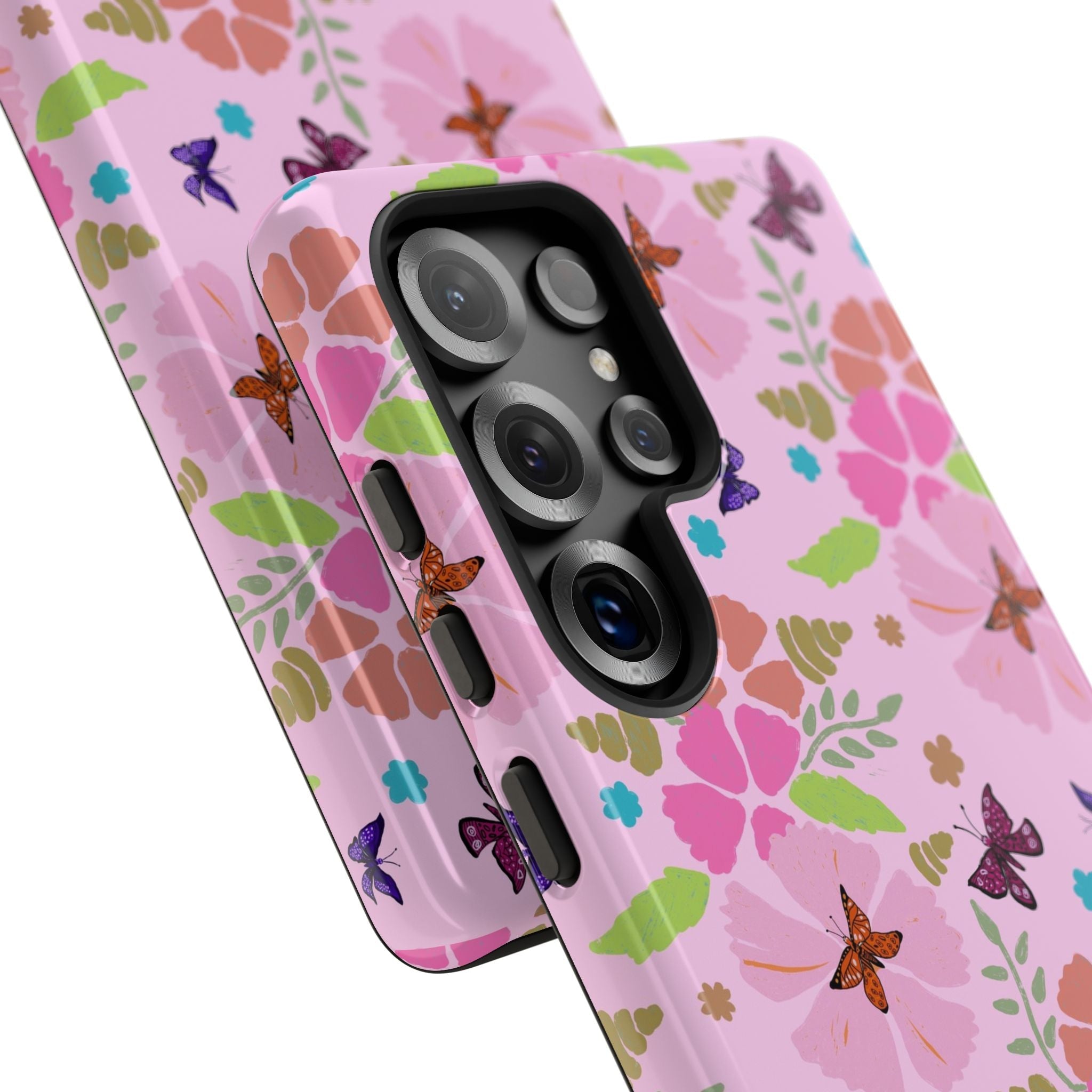 Pink Butterfly Garden Theme Tough Cases Printify