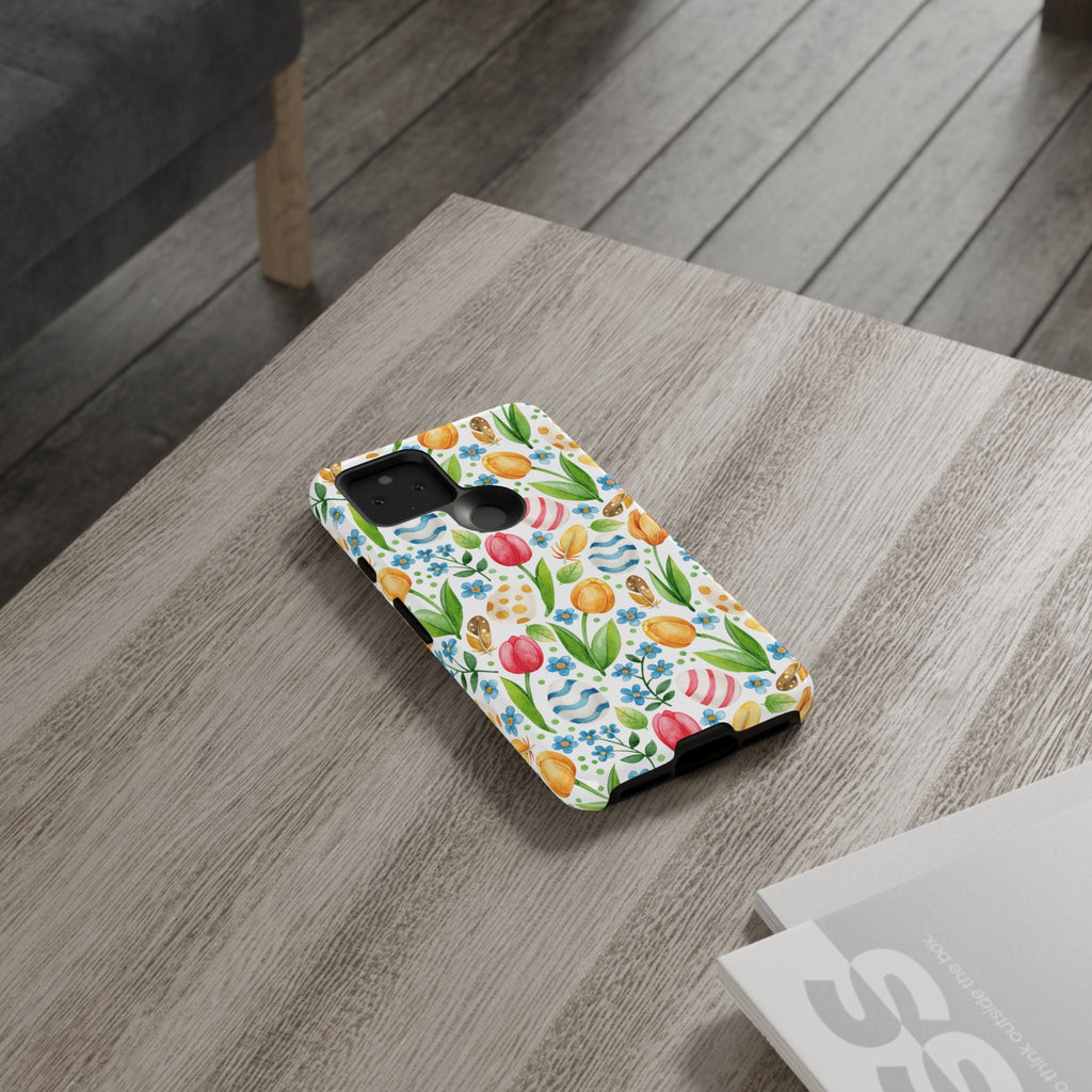 Cute Tulip Egg Theme Tough Cases Printify