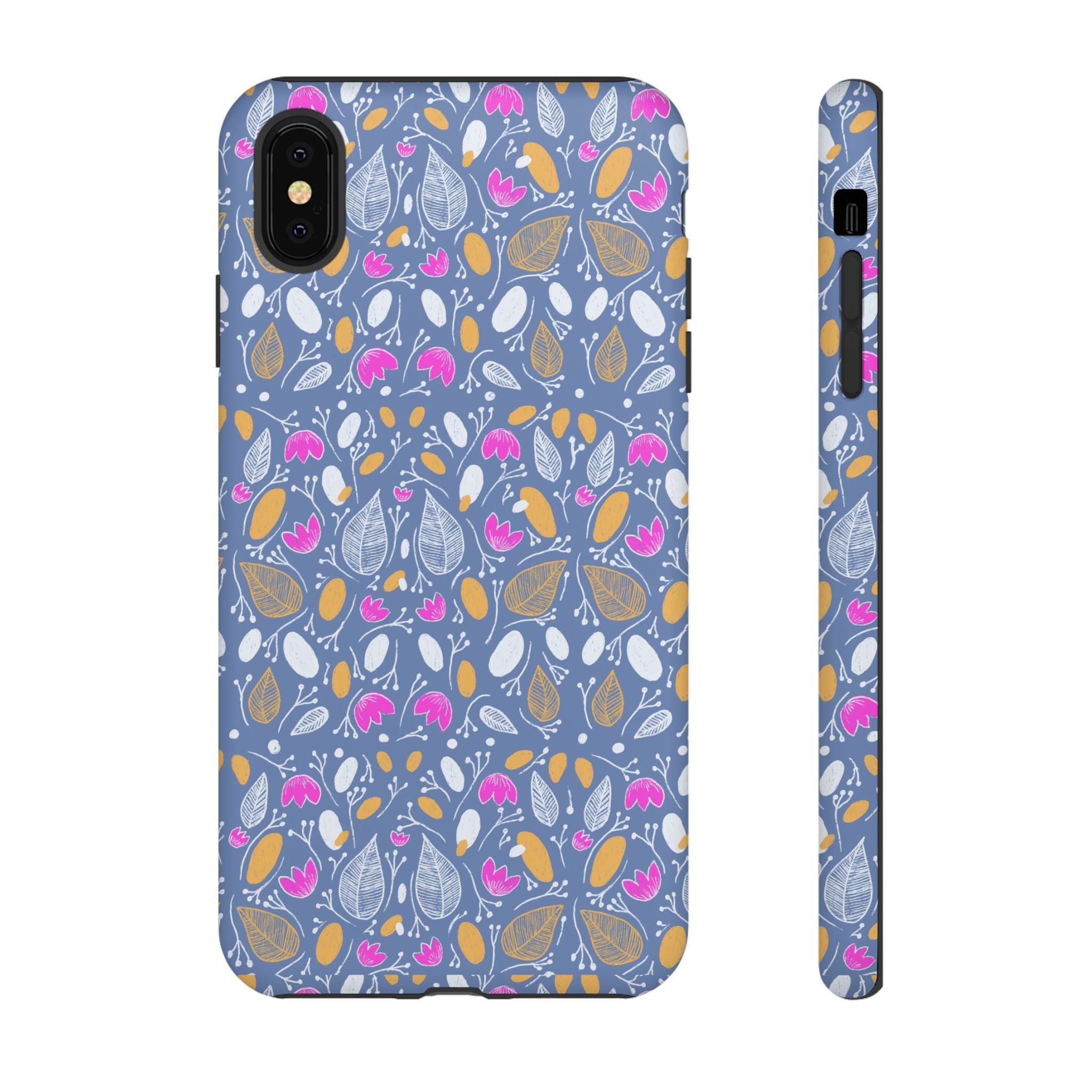 Abstract Grey Small BotanicThemed Tough Cases-Matte and Glossy Printify